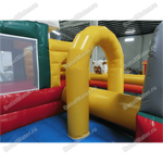 Надувной батут с крышей "Злой страшный серый волк"