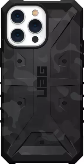 Чехол Uag Pathfinder SE Camo для iPhone 14 Pro Max 6.7", цвет черный камуфляж (Midnight Camo)