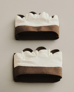 ZARA HOME НАБОР СПОРТИВНЫХ ПЕРЧАТОК (2 ШТ.), КОРИЧНЕВЫЙ