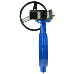 Water Butterfly Valve Elephant WCB-316L-PTFE-RDN, body material - carbon steel WCB, disk material - stainless steel AISI 316L, seal - PTFE, gear operated