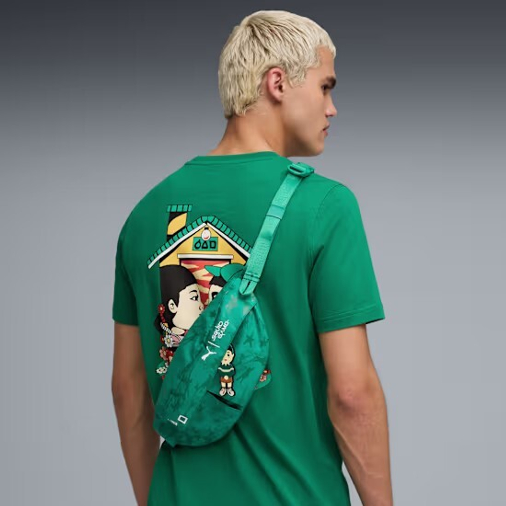 PUMA X SQUID GAME, ПОЯСНАЯ СУМКА, ЗЕЛЕНЫЙ