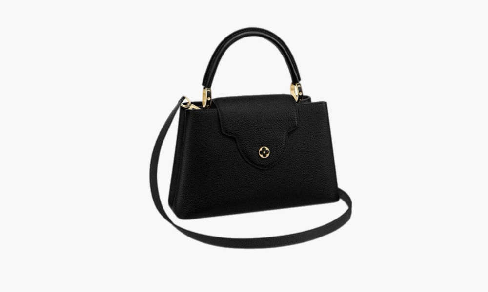 Сумка Louis Vuitton Capucines MM Taurillion Leather "Black"