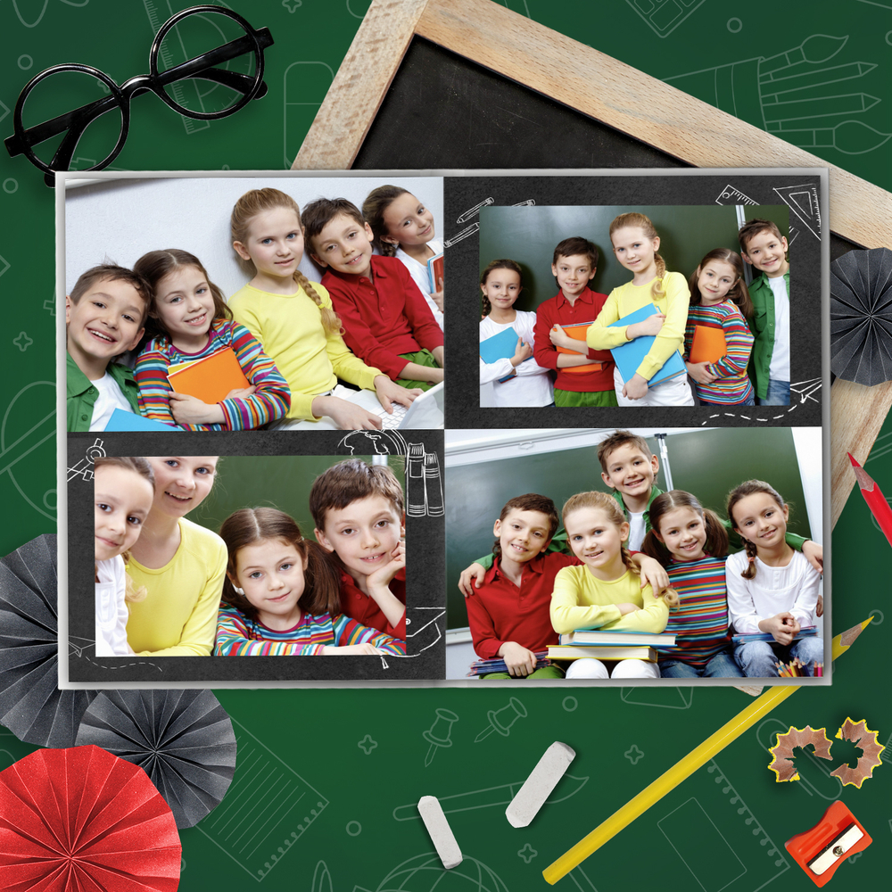 PSD-Шаблон фотокниги "Blackboard"