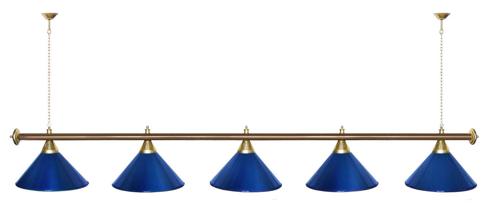 Лампа STARTBILLIARDS 5 пл. (плафоны зеленые,штанга золотая,фурнитура золото) фото №71