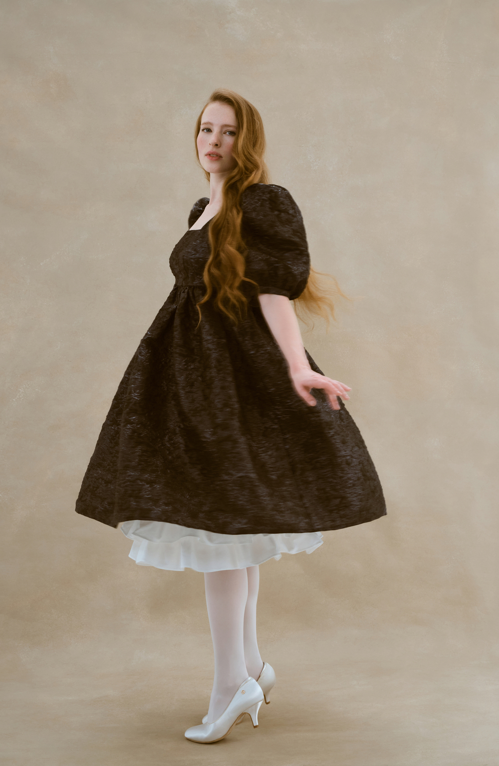 Royal black dress
