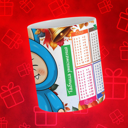 Лабубу с таблицей умножения