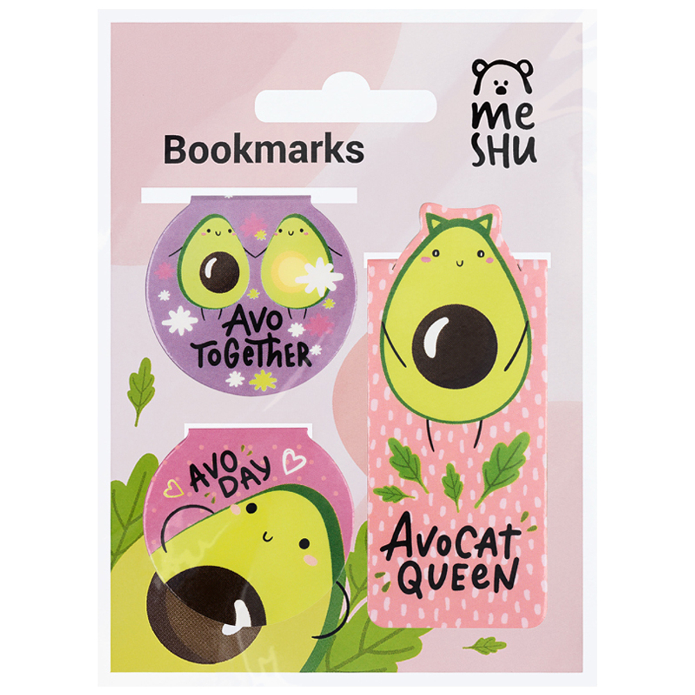 Закладки магнитные для книг, 3шт., MESHU "Avocat" И