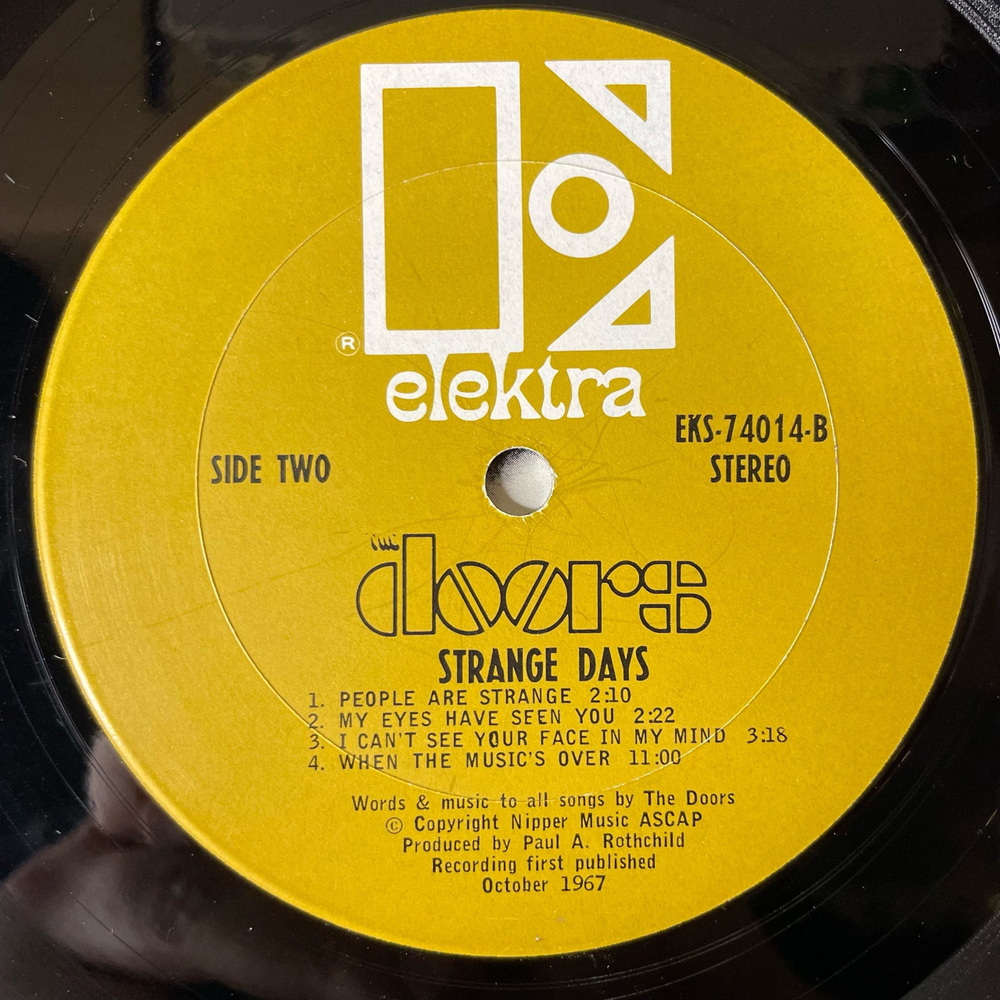 Винтажная виниловая пластинка LP The Doors Strange Days (США 1967)