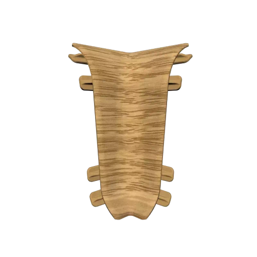 Угол внутренний для плинтуса 55 мм "Идеал Классик" 217 Дуб темный