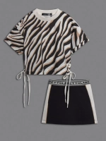 Костюм в садик, футболка и юбка