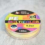 Леска плетеная 0,16мм Премиум 4 нити 150м 9кг