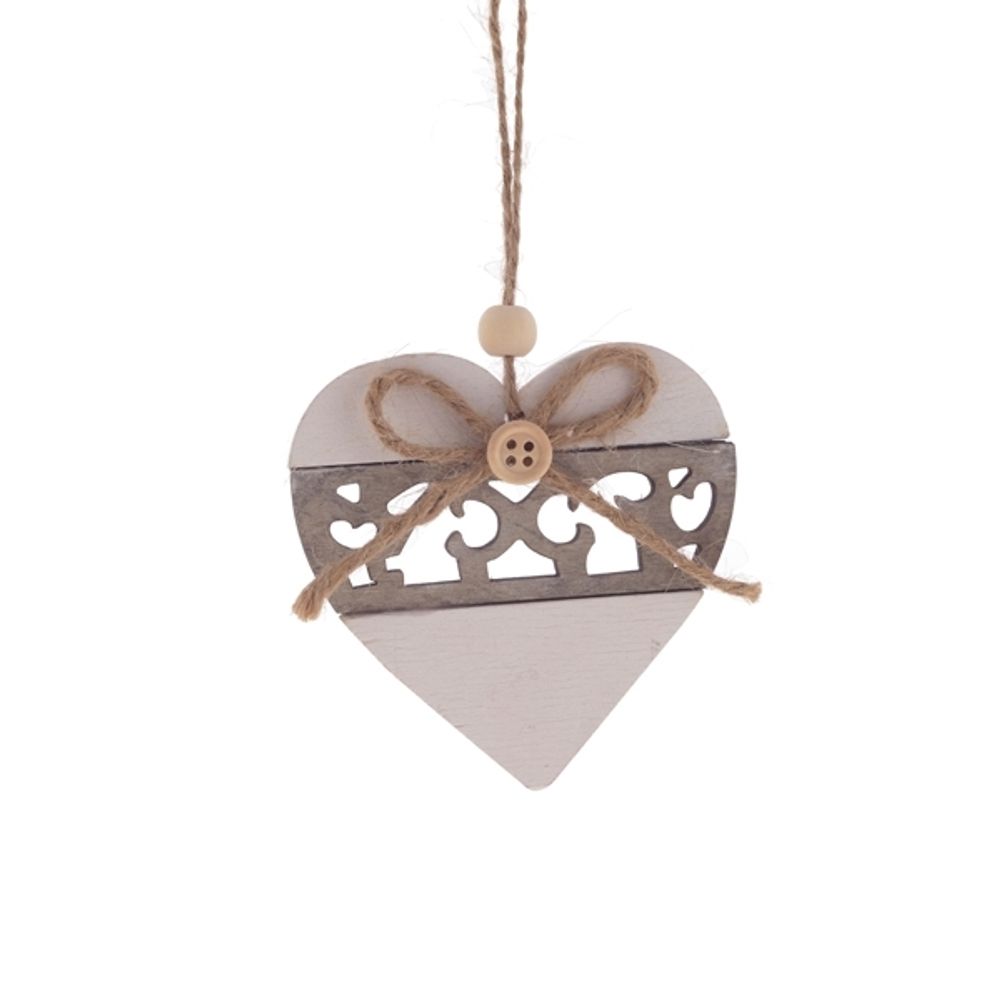 GAEM Украшение новогоднее "Сердце", L8 W0,7 H8,5 см, 2в.