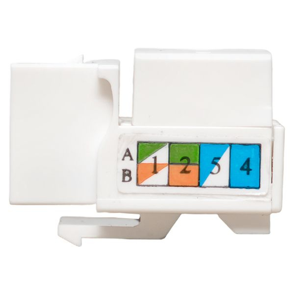 Модуль Keystone TERACOM PRO Cat.5E RJ-45 неэкранированный 110 IDC 90 градусов белый