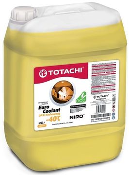 NIRO™ EURO COOLANT OAT TECHNOLOGY -40°C TOTACHI Антифриз желтый (20 Литров)