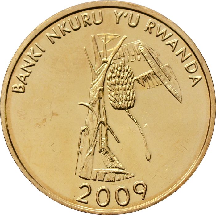 10 франков 2009 Руанда