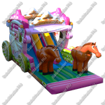 Коммерческий надувной батут "Карета принцессы"