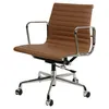 Офисное кресло Eames Ribbed EA 117 коричневая кожа