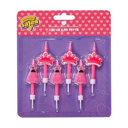 Свечи для торта Принцесса 6шт