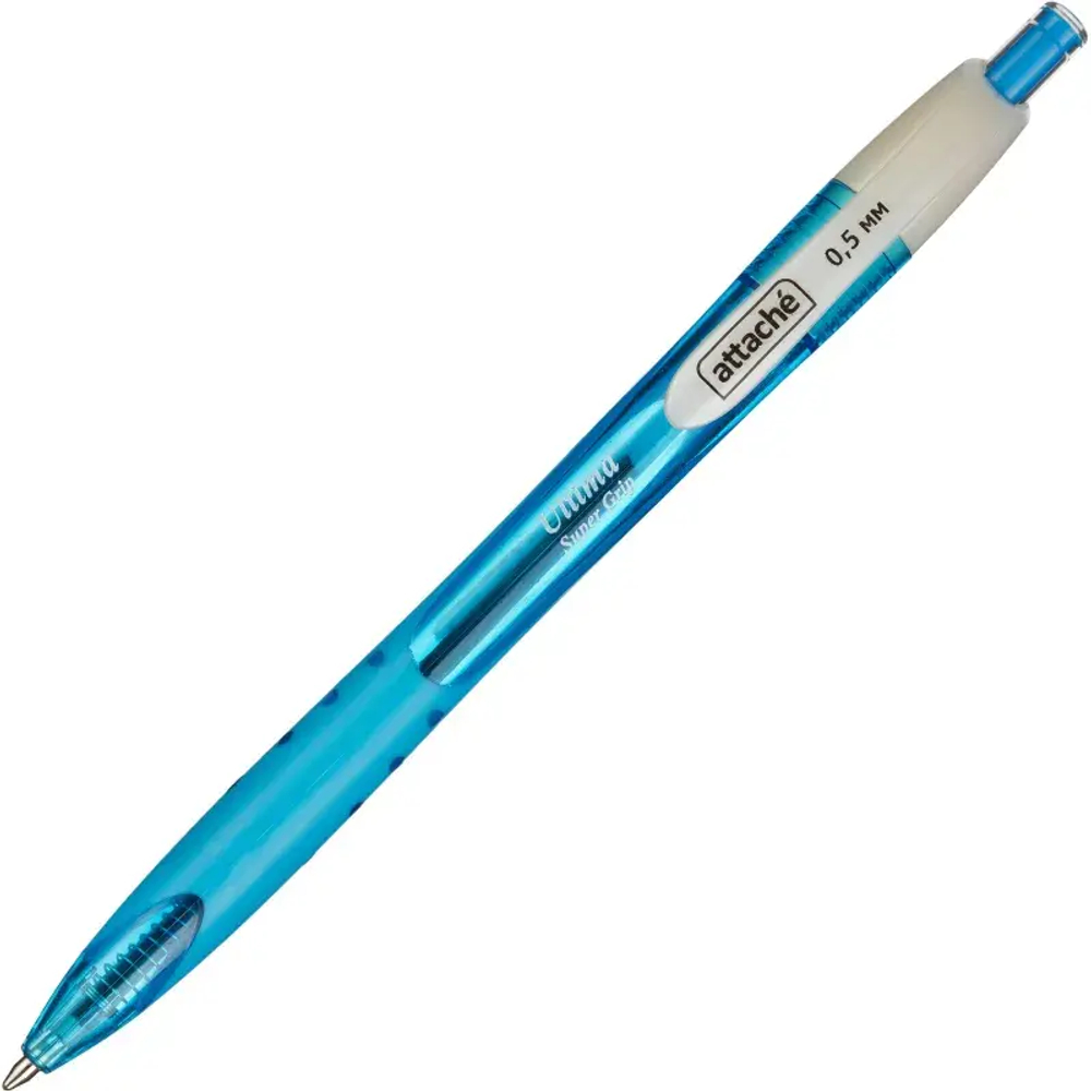 Ручка шариковая автомат. Attache Ultima Supergrip 0,5мм син,манж