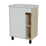 Тумба с раковиной МИЛТОН-60 Дуб сонома/белый