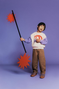 ZARA БРЮКИ В ПОЛОСКУ, ТЕМНО-КОРИЧНЕВЫЙ