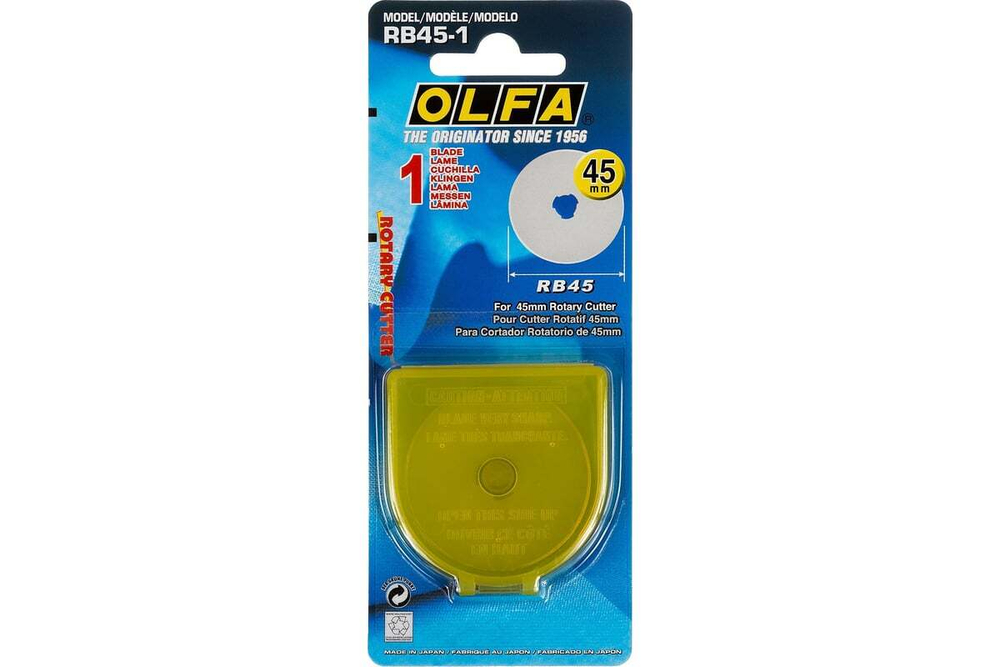 Лезвие круглое для ножей RTY-2/G, RTY-2/DX, 45-C (45х0.3 мм) OLFA OL-RB45-1