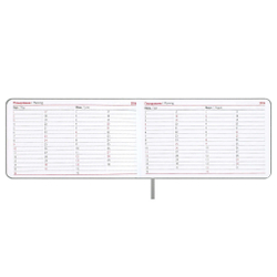 Еженедельник 2026 г. датированный 150*87 мм ЭСКАЛАДА Серый (70400)