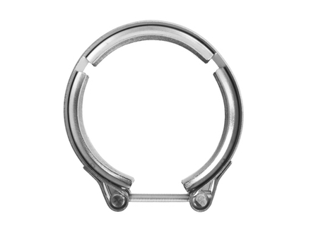 Хомут ленточный V-образный (126 мм.) на металлорукав Полюс