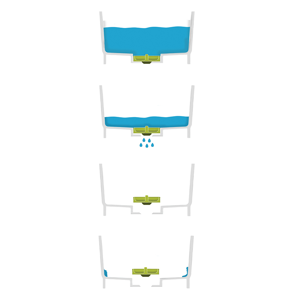Контейнер для мытья посуды Wash&Drain™ серый, Joseph Joseph