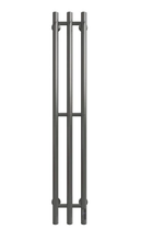Полотенцесушитель Электрич. с/т GROIS Trio GR-138 190х1200 П3 R оружейная сталь
