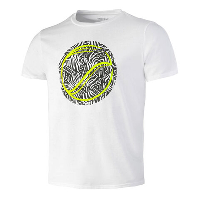 Мужское теннисное поло Tennis-Point Camo Dazzle T-Shirt Men - White, Multicoloured