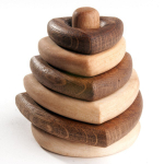 Деревянная пирамидка "Треугольная" Леснушки