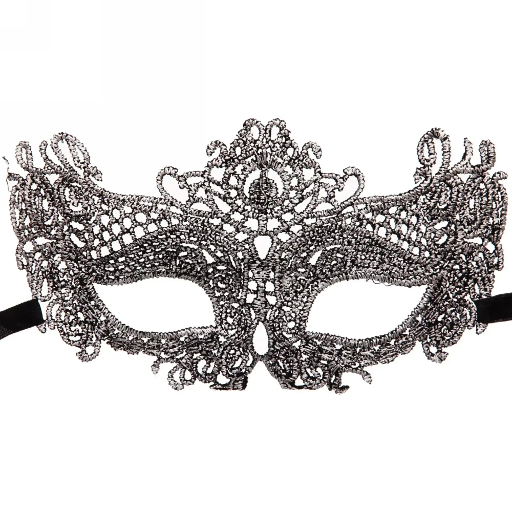 Маска кружево»Королева бала», микс цветов