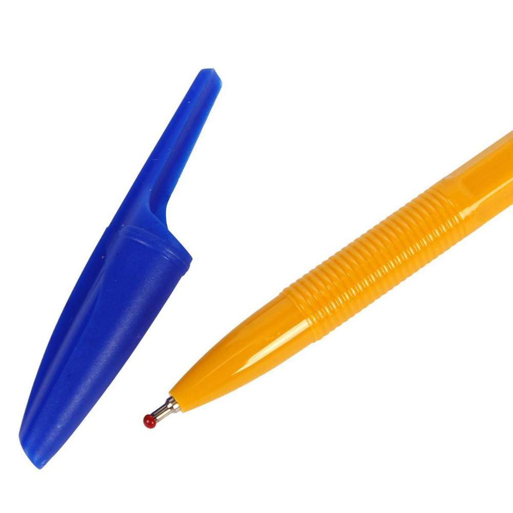 Ручка масляная Piano PT-1147 1 мм, синяя, оранжевый корпус, без шк, C-40748 (Комплект 50шт.)