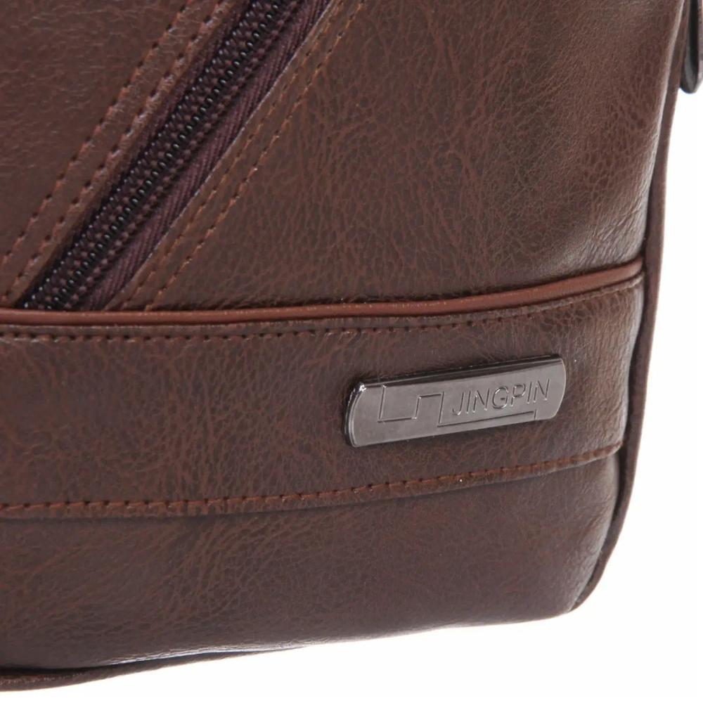 Сумка мужская «Creative Hardy», цвет коричневый, два отделения и карман, 29*17*5,5см