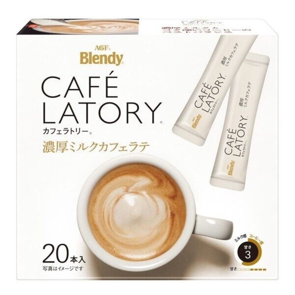 Кофе растворимый AGF Blendy Stick 3 в 1 Латте 20 шт