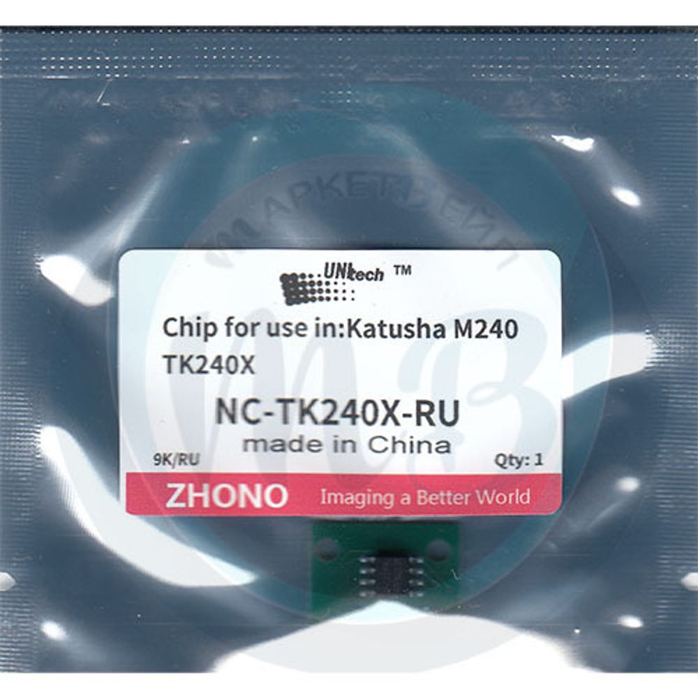 Чип для картриджа Катюша P140/M140/M240 (9К) TK240X UNItech (Zhono)