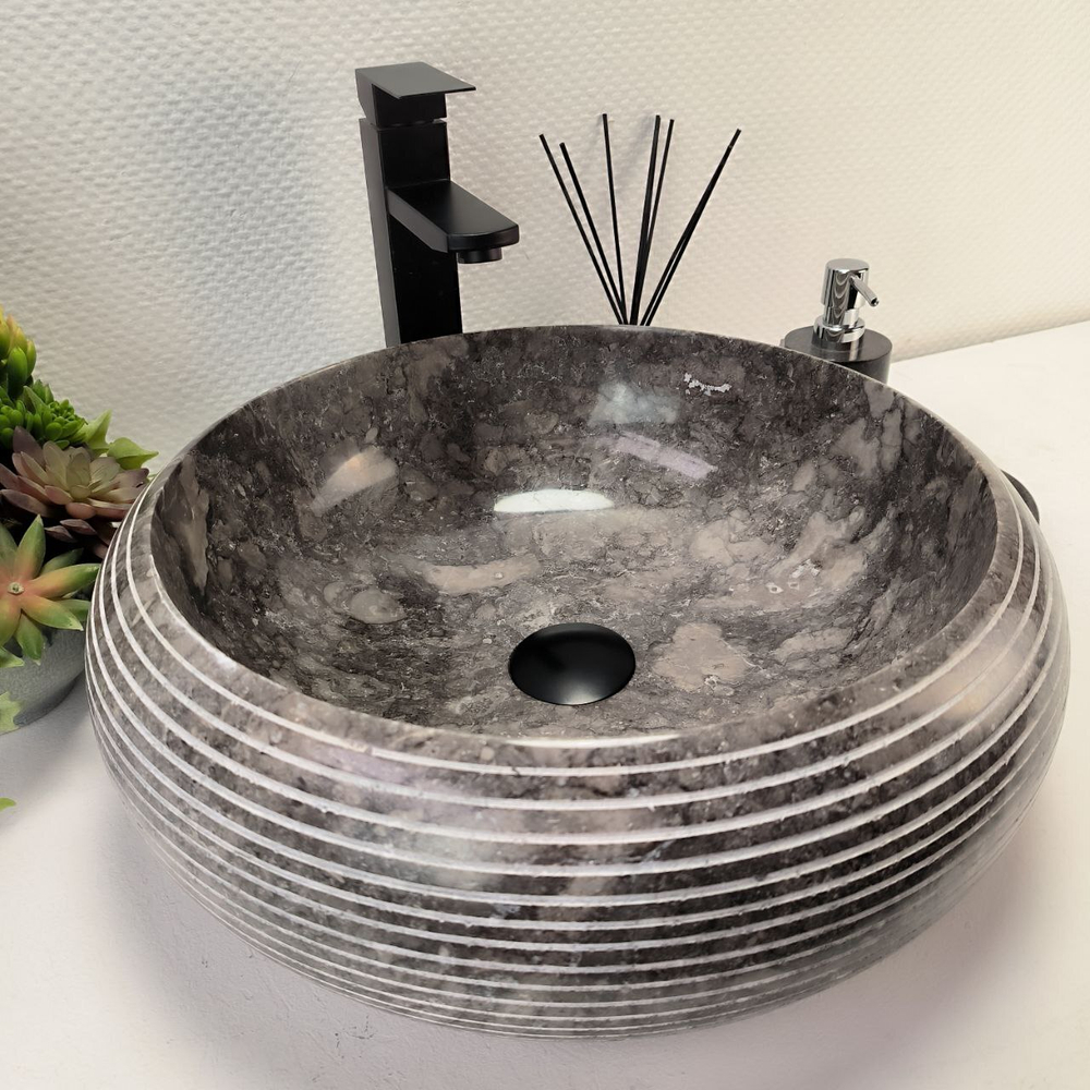 Раковина из мрамора Donut Grey Allur DM-62924 45*45*15 134