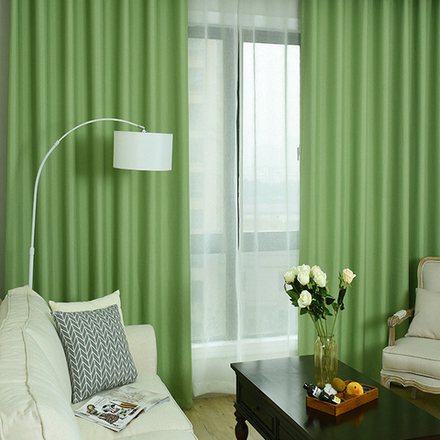 Шторы блэкаут 75% "Бристоль" зеленые. 150 х 270 см. В упаковке - 1 шт.119O