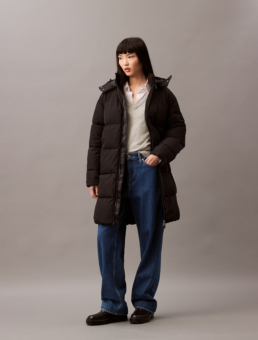 Утепленная куртка Calvin Klein Heavyweight Relaxed Puffer Black Beauty