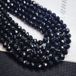 Турмалин чёрный, природный, шар, огранка, 6мм