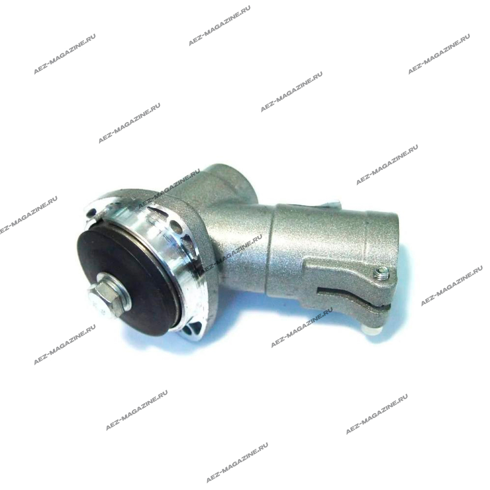 Редуктор для электротриммера под квадрат, выход вала - две лыски, внутренняя резьба