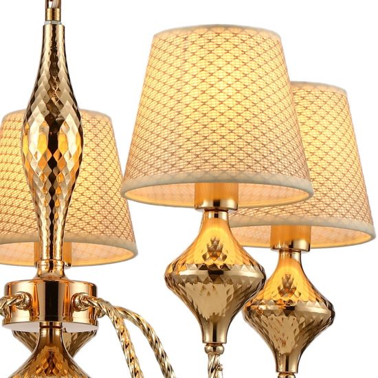 Люстра потолочная ILLUMICO E14  IL6176-5P-27 GD