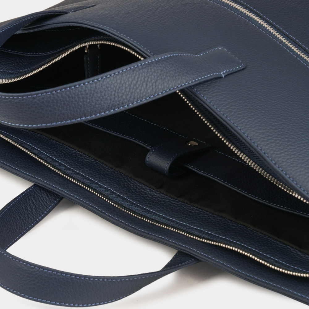 Мужская сумка Grande Ambassadeur из кожи теленка, цвета синий