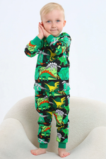 Пижама д/мальчика ПЖ-69/25 "Заря-25" р.86 зелёный (Ивашка)