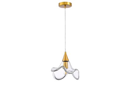 Подвес, 1хЕ27 40Вт, плафон стеклянный, прозрачный