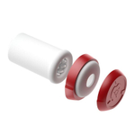 Вибромастурбатор Phantom с возвратно-поступательными движениями (Цвет: красный с черным)