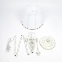 Citilux Вена CL402920 Торшер патина с белым абажуром