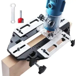 Шаблон для врезки петель и дверных замков / Кондуктор для установки петель и замков / Приспособление для фрезера.