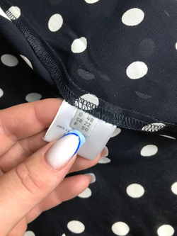 Блузка Catherina Hepfer в горошек, маркировка 48, визуально на 54 размер